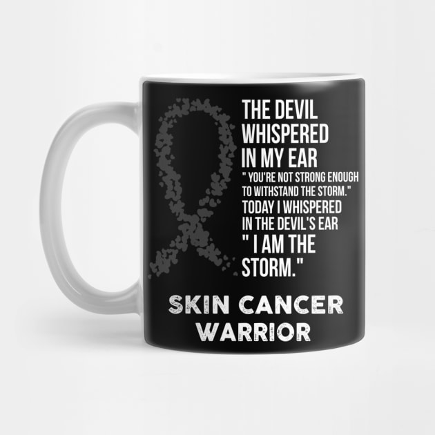 The Devil- Skin cancer Awareness Support Ribbon by HomerNewbergereq